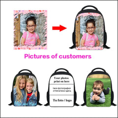 Custom Footballs Backpack for Kids Boys Small Kindergarten Bookbag