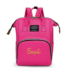 Colorful Diaper Bag Backpack Large Capacity Maternity Nappy Bag