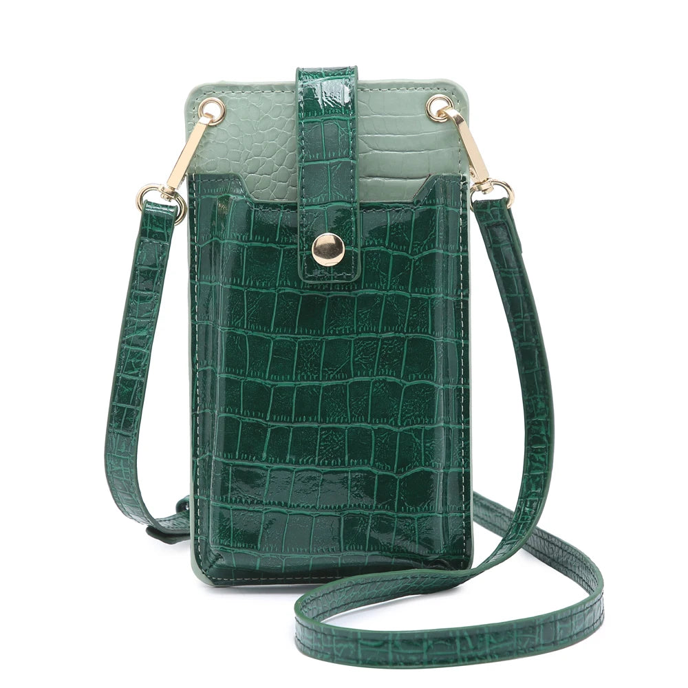 Leather Phone Bag Crossbody Shoulder Bag Women Wallet Phone Purse