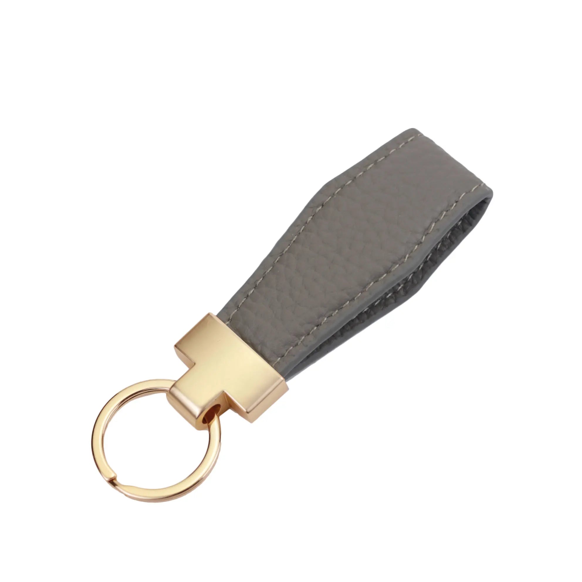 Initial Letters Cow Leather Car Keychain Key ring Alloy Pendant Creative Gift Me
