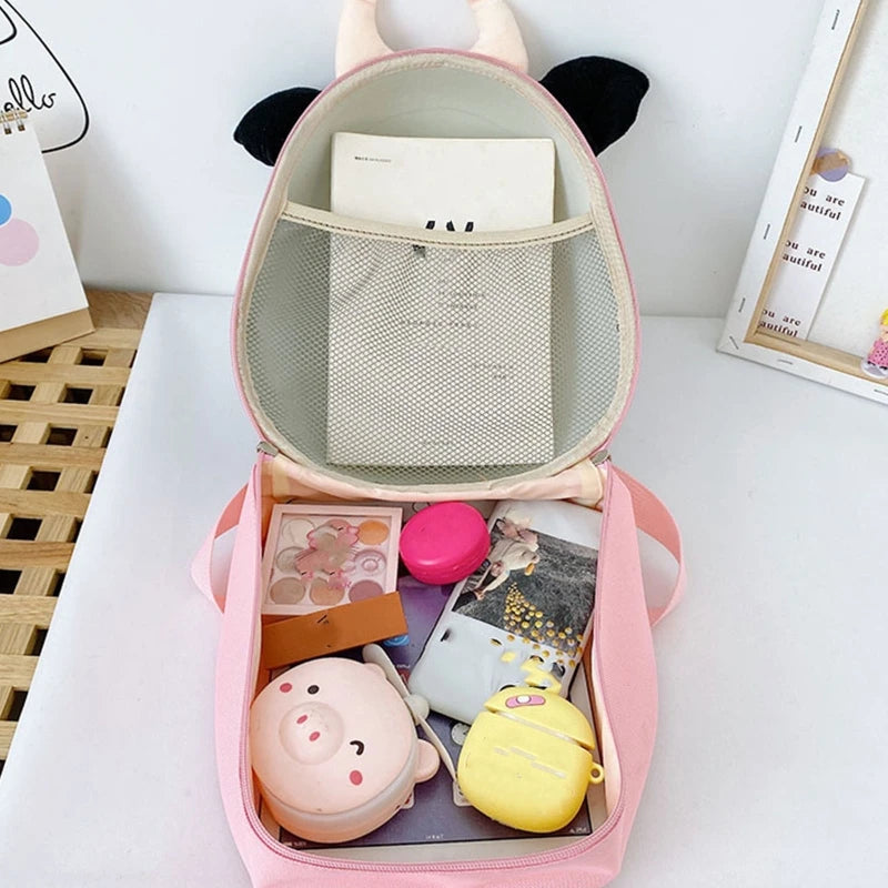 3D Animal Kids Backpack, Adjustable Shoulder Strap, Cute School Bag