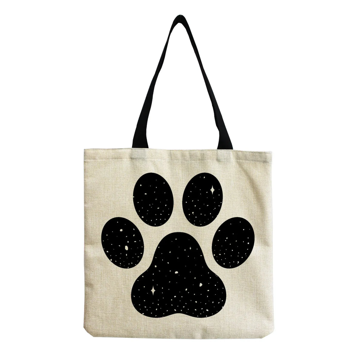 Cartoon Dog Print Tote Bag, Large Capacity Shoulder Bag
