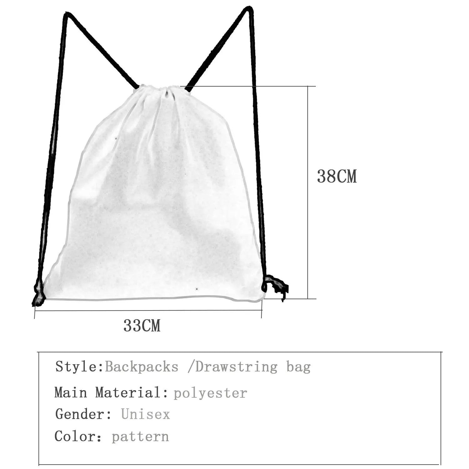 Animal Printing Storage Shoes Bag Women's Portable Backpacks Casual Gift