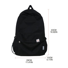 Canvas School Bag for Teenagers Youth Rucksack Student Casual Daypack