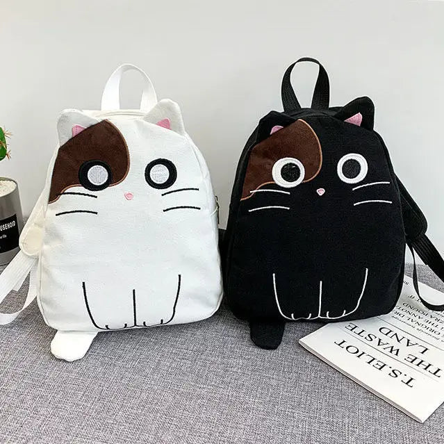 Japanese Girls Cat Student Schoolbag Versatile Backpack