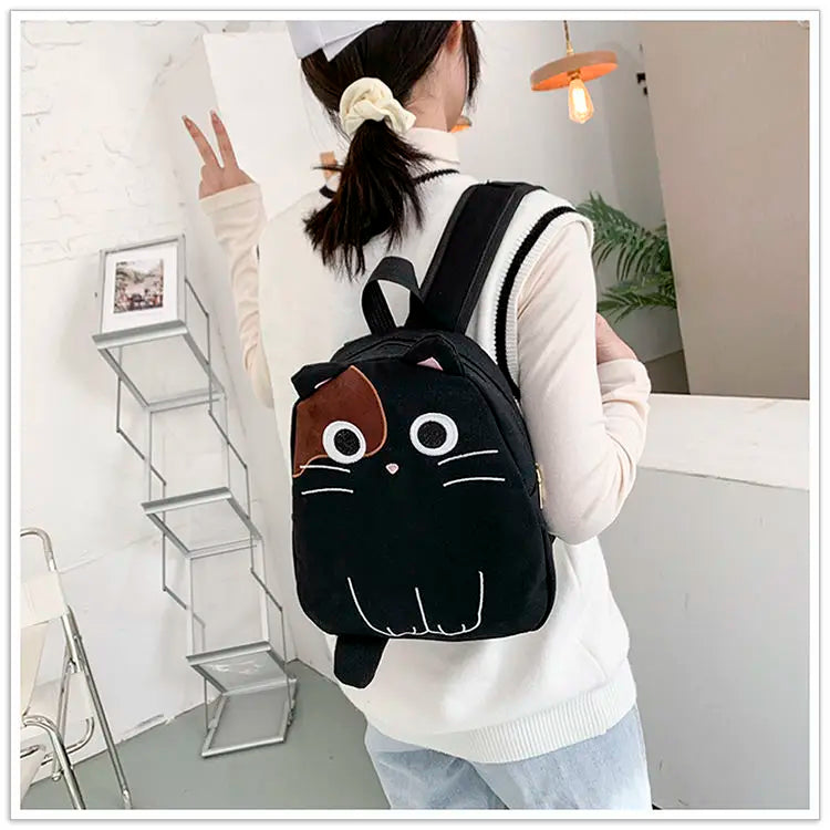 Japanese Girls Cat Student Schoolbag Versatile Backpack