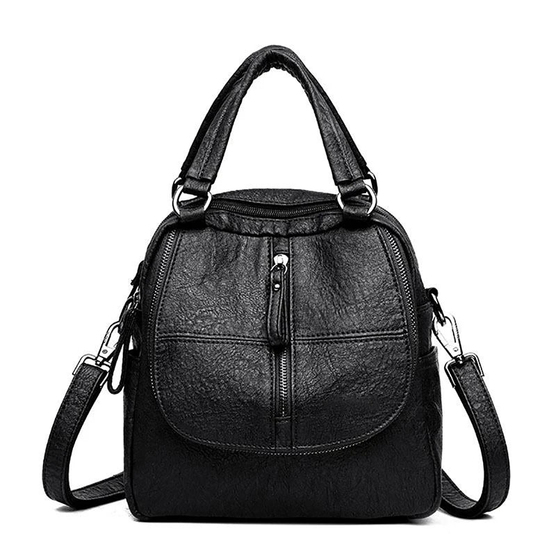 Red Women Backpacks Shoulder Crossbody Bags For Girl Mini Bookbags Solid