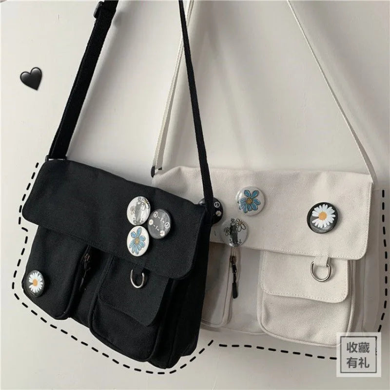 Canvas Bag Wild Student Women Handbags Shoulder Bag Female Japanese Harajuku