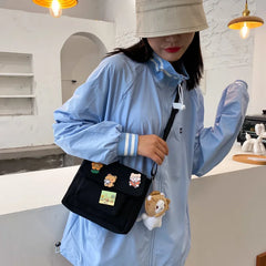 Canvas Small Bag Japanese Harajuku Diagonal Wild Student Girl Shoulder Bag