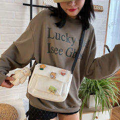 Canvas Small Bag Harajuku Diagonal Bag Student Shoulder
