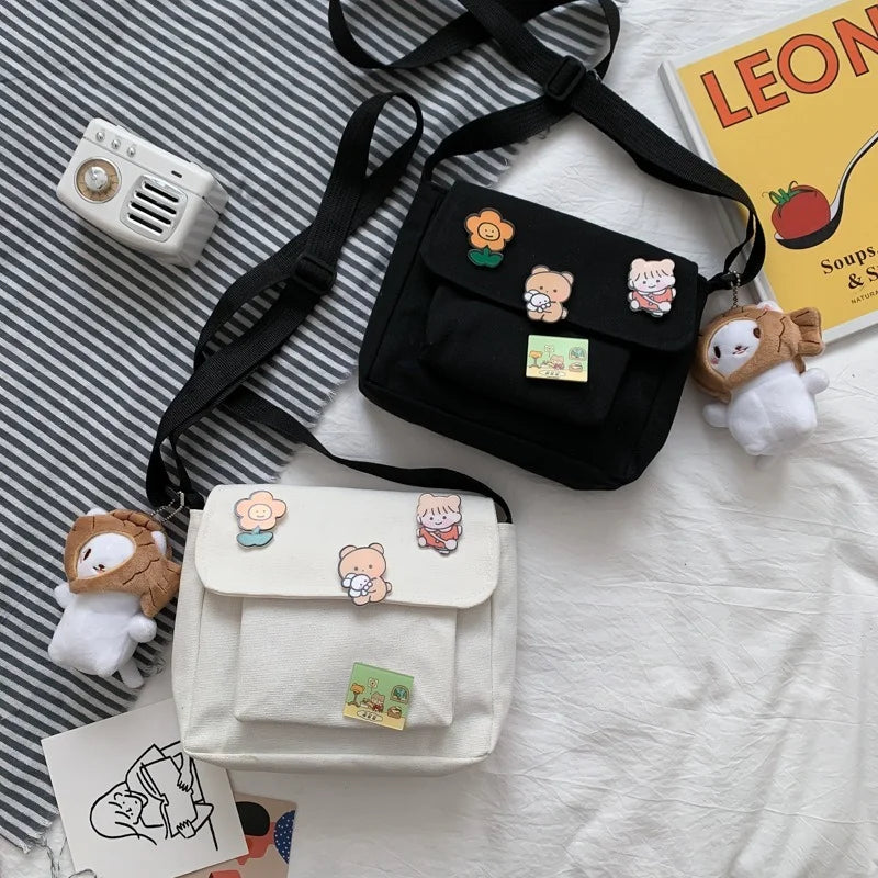Canvas Small Bag Harajuku Diagonal Bag Student Shoulder
