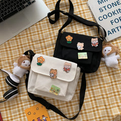 Canvas Small Bag Harajuku Diagonal Bag Student Shoulder Bag Women Purse