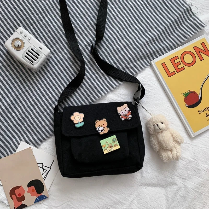 Canvas Small Bag Harajuku Diagonal Bag Student Shoulder