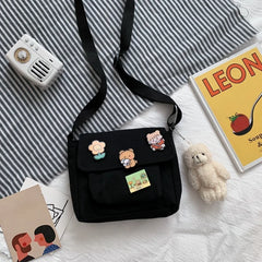 Canvas Small Bag Harajuku Diagonal Bag Student Shoulder