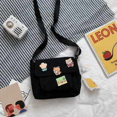 Canvas Small Bag Harajuku Diagonal Bag Student Shoulder Bag Women Purse