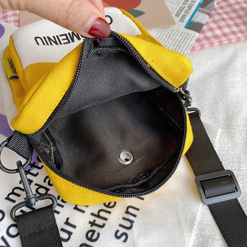 Canvas Small Crossbody Bags for Women Youth Shoulder Bag