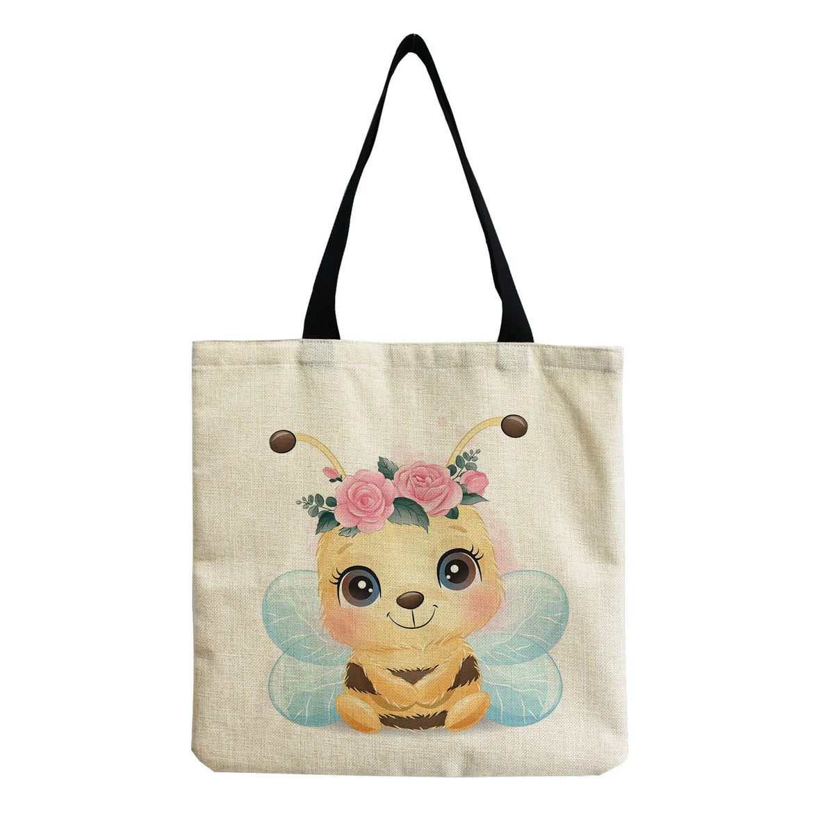 Cartoon Animal Print Tote Bag for Women