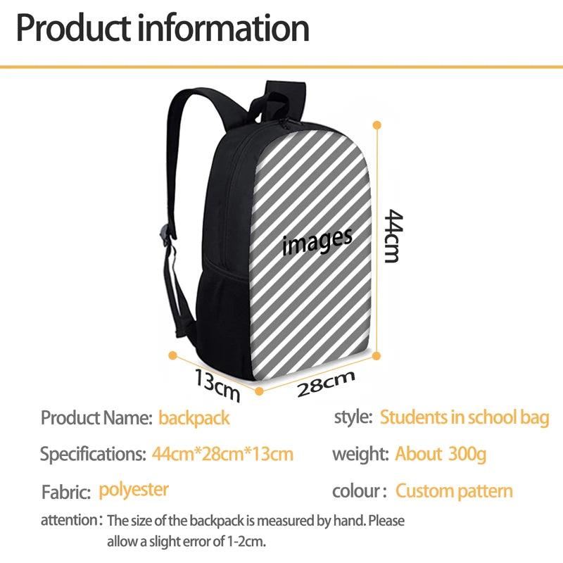 3D Print Kids School Bag - Cat/Kitten Design