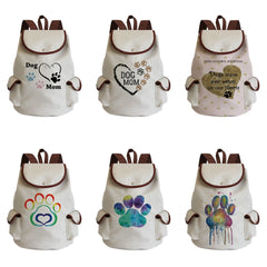 Cat Paw Print Man Backpack Women's Backpack Eco-Friendly High Capacity