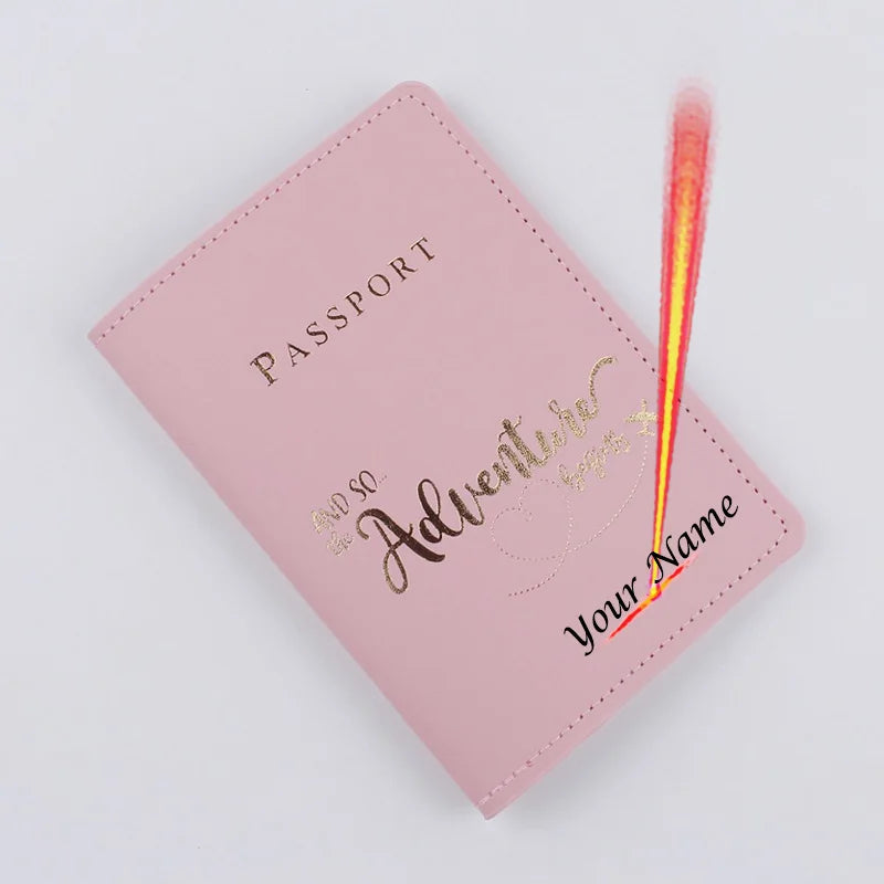 Personalized Adventure Passport Cover for Travel