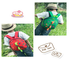 Dinosaur Print Backpack For Kids Small SchoolBag Girls Boys