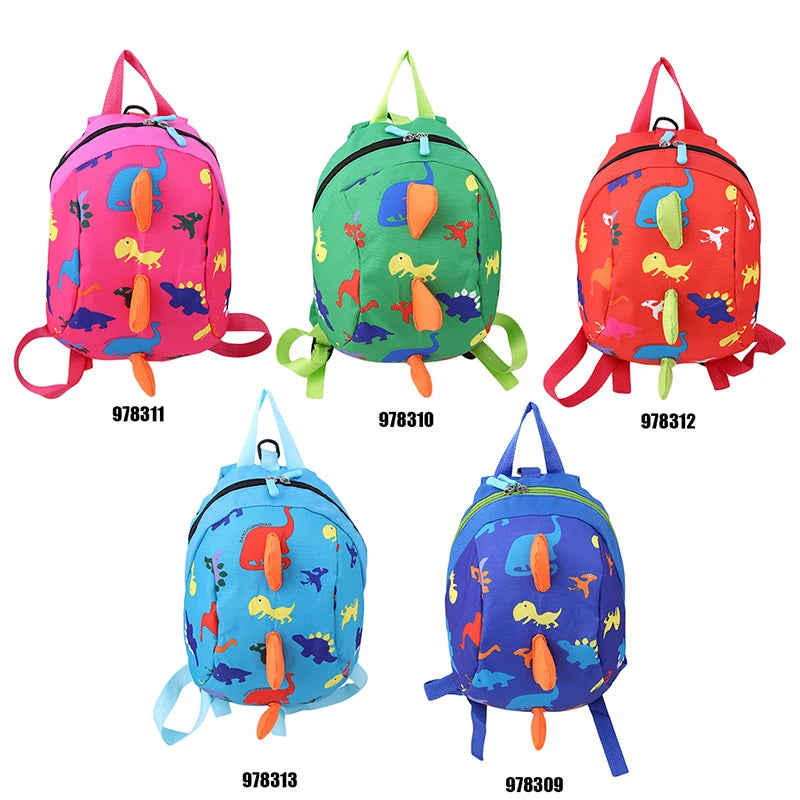 Dinosaur Print Backpack For Kids Small SchoolBag Girls Boys