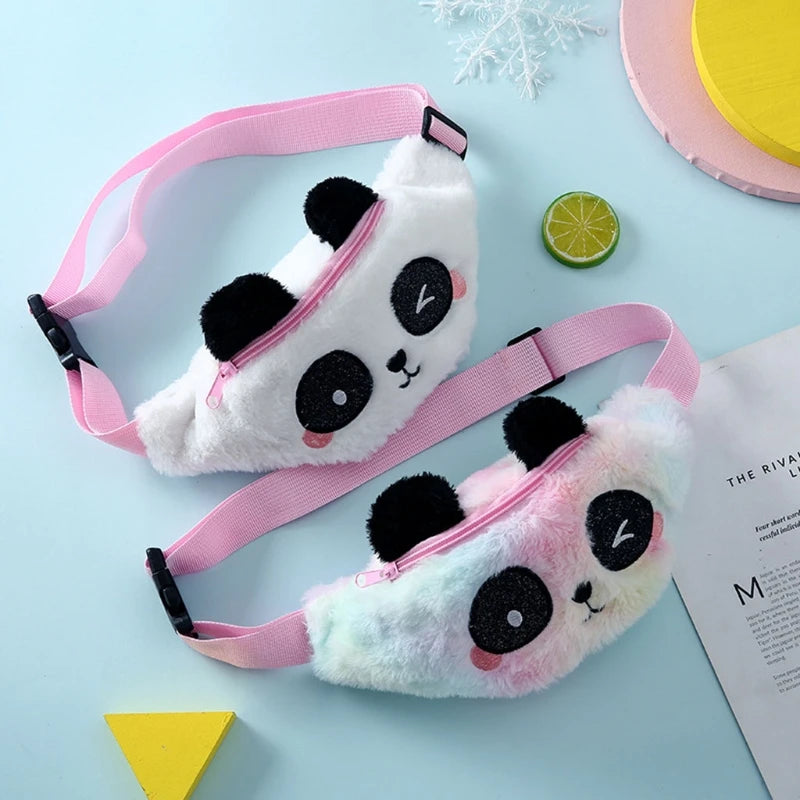 Fluffy Waist Bag for Girls Plush Fanny Pack Chest Bag Kids