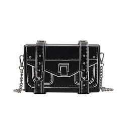 Printing Box Shape Shoulder Bag Ladies Square Crossbody Small Bag