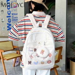 Japanese Style Ita Bag Backpack Transparent School Bag
