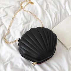 Small Shell Shoulder Bag Laser Sequins Chain Crossbody Purse
