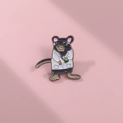 Mouse Enamel Pin Vintage Anime Lapel Pins Halloween Gift Manga Brooch
