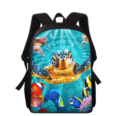 Sea Turtle Print School Bag for Kids