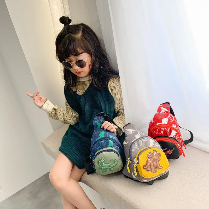 Kids Small Dinosaur Print Shoulder Bag