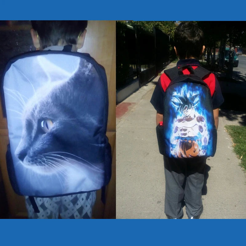 Yorkshire Terrier Print School Bag for Girls Children Backpack