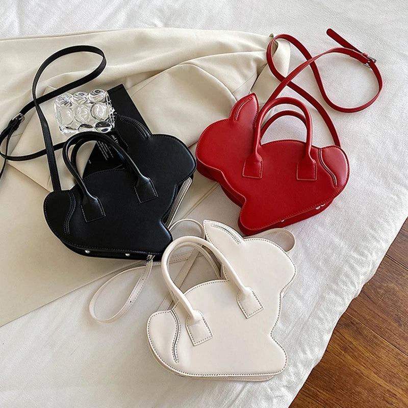 Rabbit Handbag Women's Bag Personalized Creative Shoulder Messenger Purses