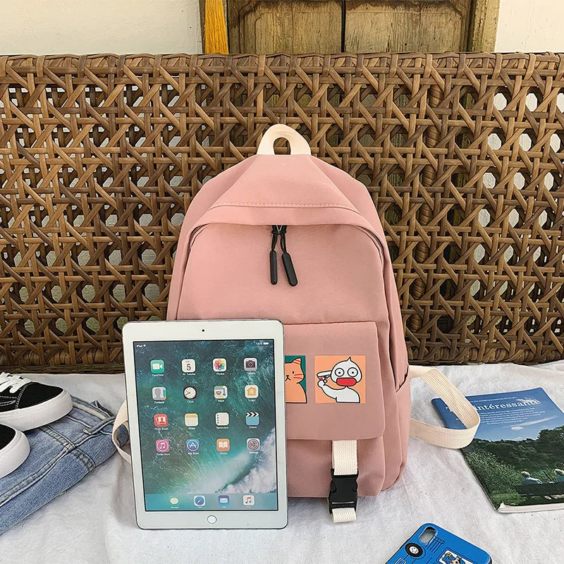 Waterproof School Backpack for Teenage Girl Cartoon Daily