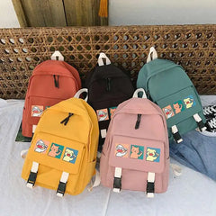 Waterproof School Backpack for Teenage Girl Cartoon Daily