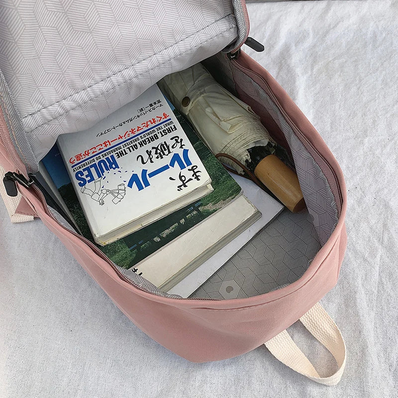Waterproof School Backpack for Teenage Girl Cartoon Daily