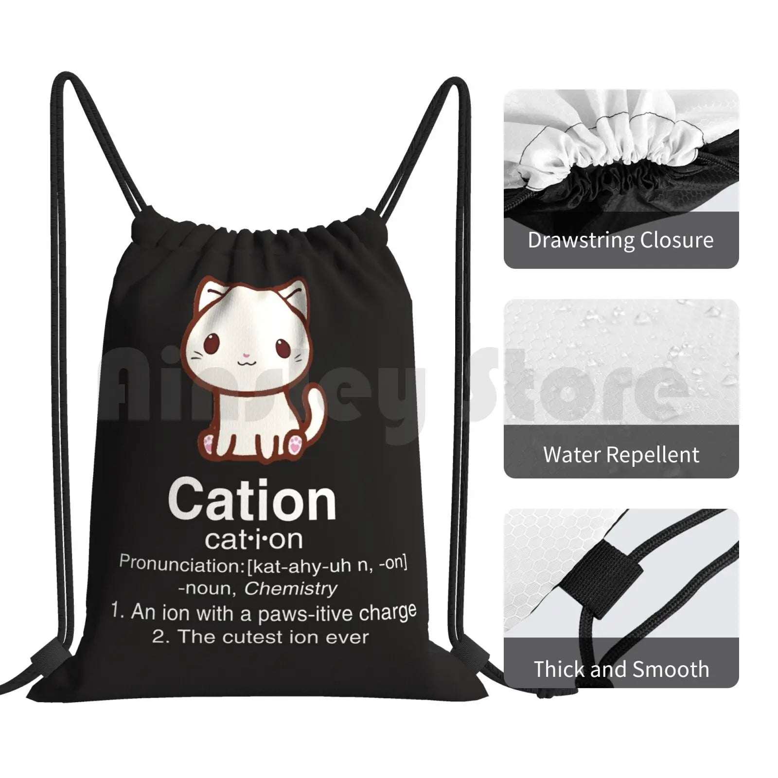 Science Cat T Shirt-Cation Chemistry Definition Backpack