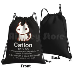 Science Cat T Shirt-Cation Chemistry Definition Backpack