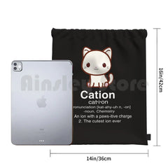 Science Cat T Shirt-Cation Chemistry Definition Backpack