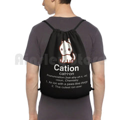 Science Cat T Shirt-Cation Chemistry Definition Backpack