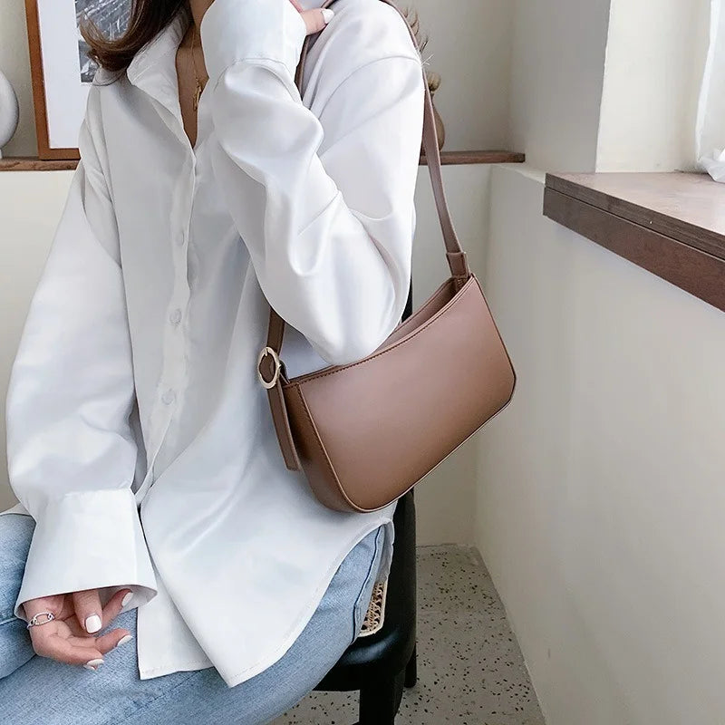 Small PU Shoulder Bags for Women Travel Totes