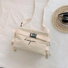 Canvas Messenger Bag for Girls