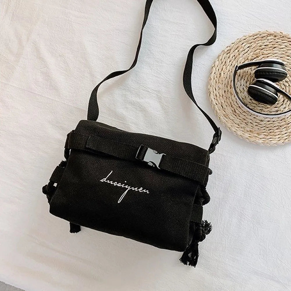 Canvas Messenger Bag for Girls