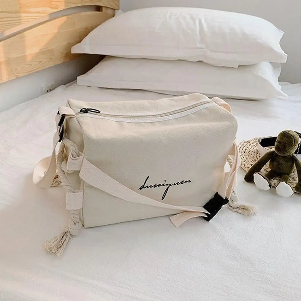 Canvas Messenger Bag for Girls
