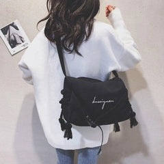 Canvas Messenger Bag for Girls
