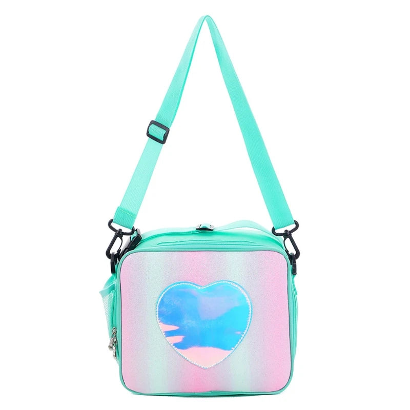 Holographic Insulated Lunch Bag for Women - Office Cooler Tote Organizer