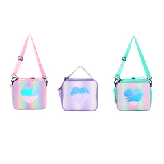 Holographic Insulated Lunch Bag for Women - Office Cooler Tote Organizer