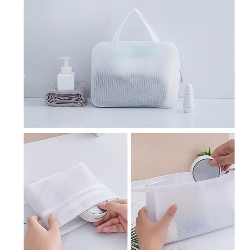 D0LF Large Capacity Cosmetic Bag Wash Bag Transparent